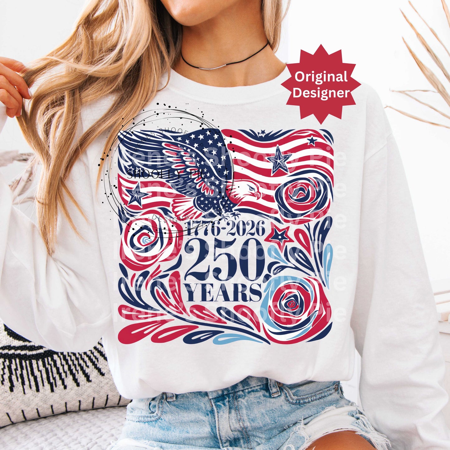 Patriotic 1776 250 Years America PNG