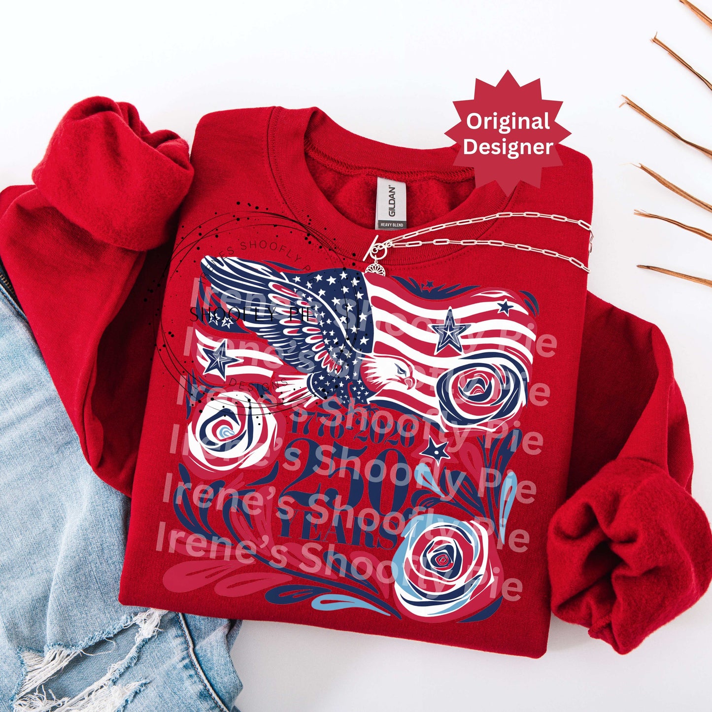 Patriotic 1776 250 Years America PNG