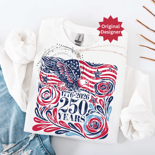 Patriotic 1776 250 Years America PNG