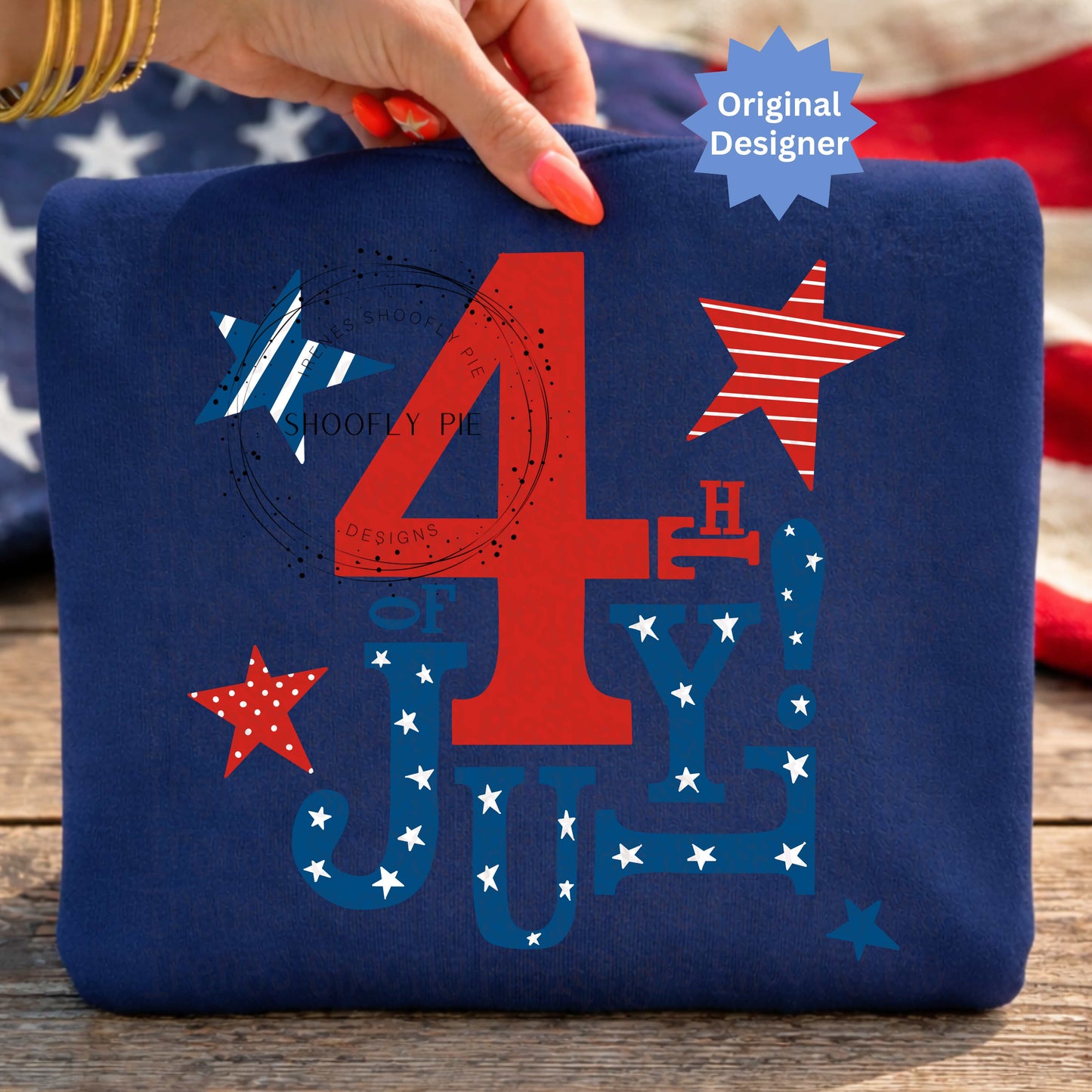 Preppy 4th of July T-shirt Png