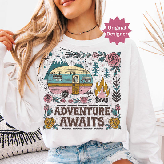 Adventure Awaits Camping PNG