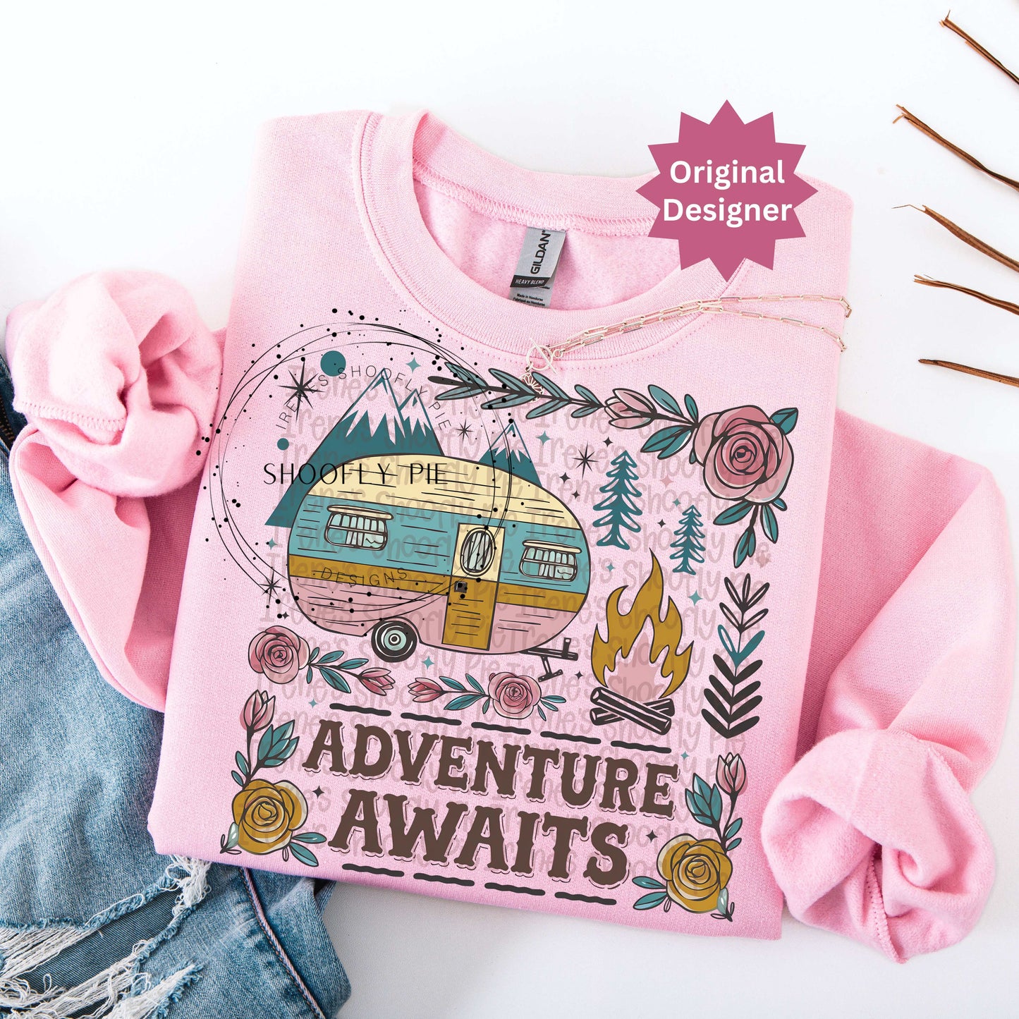 Adventure Awaits Camping PNG