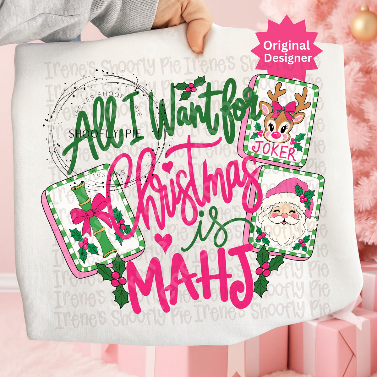 All I Want For Christmas Is Mahj PNG