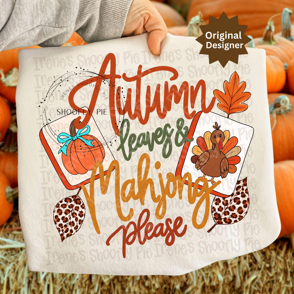 Fall Mahjong Autumn Leaves and Mahjong Please PNG
