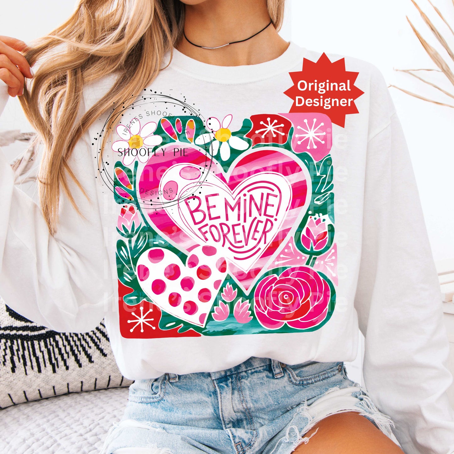 Me Mine Forever Valentine's Day PNG - Coquette Valentines Heart T-shirt Design PNg