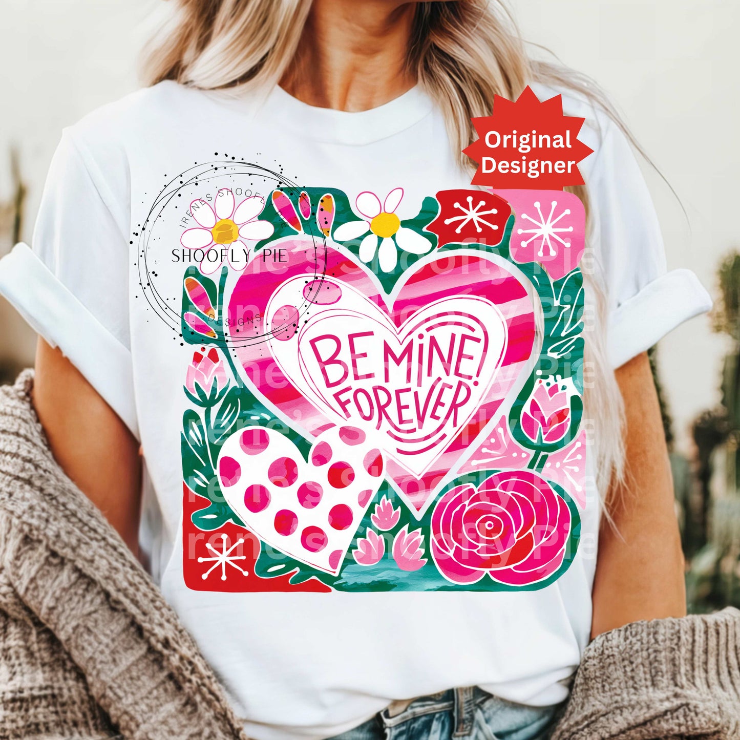 Me Mine Forever Valentine's Day PNG - Coquette Valentines Heart T-shirt Design PNg