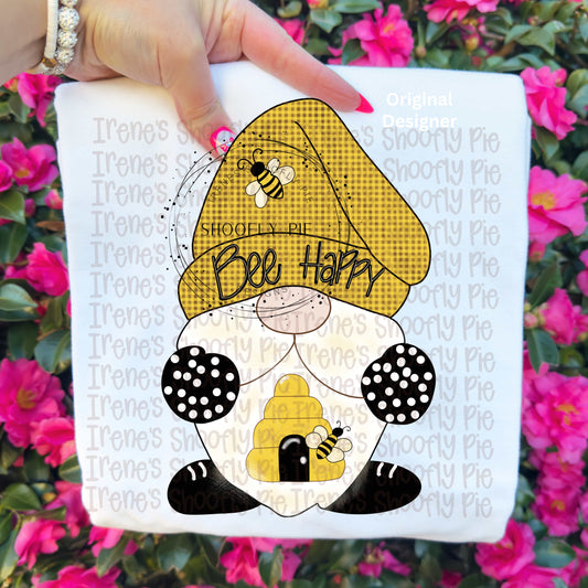 Bee Happy Gnome PNG