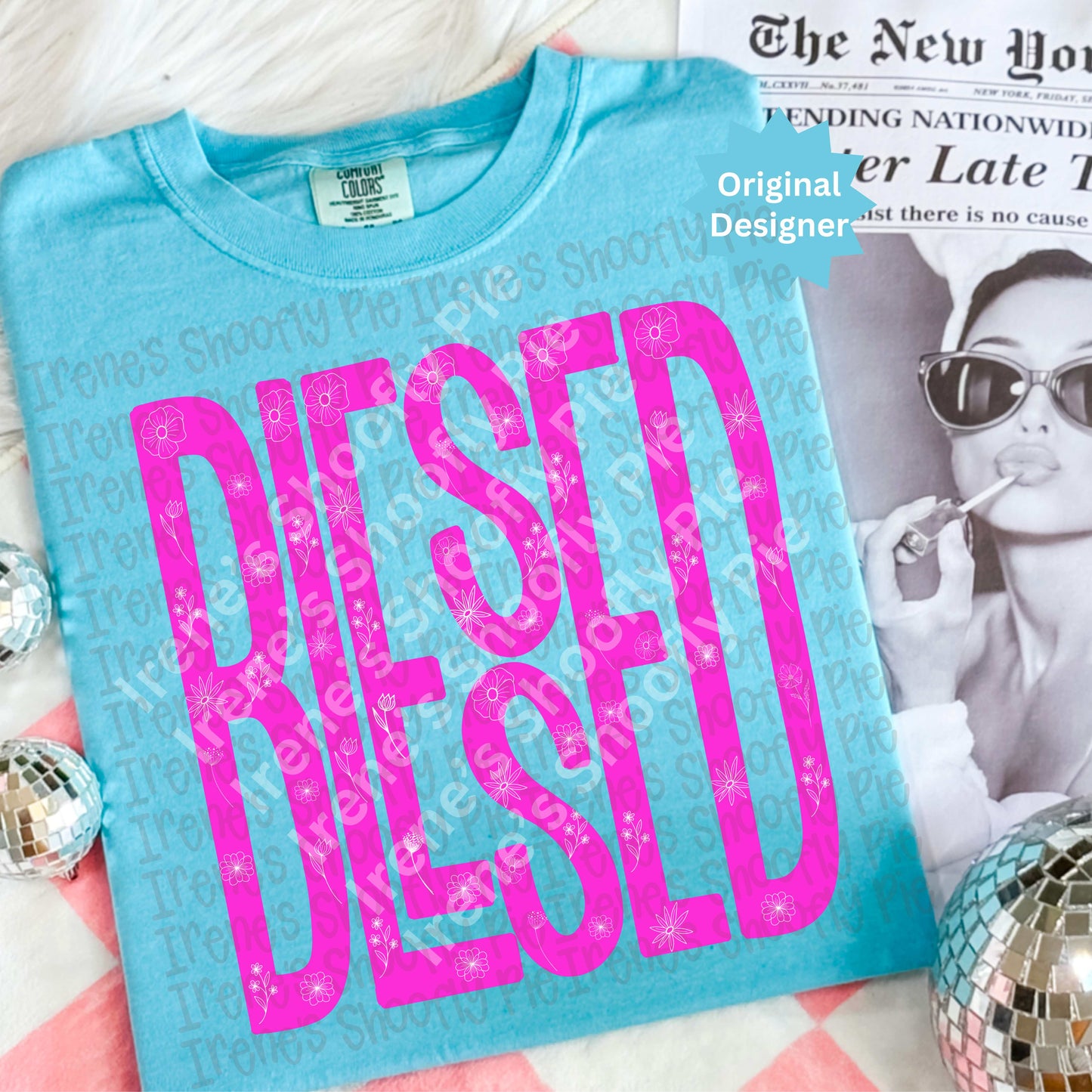 Retro Blessed PNG