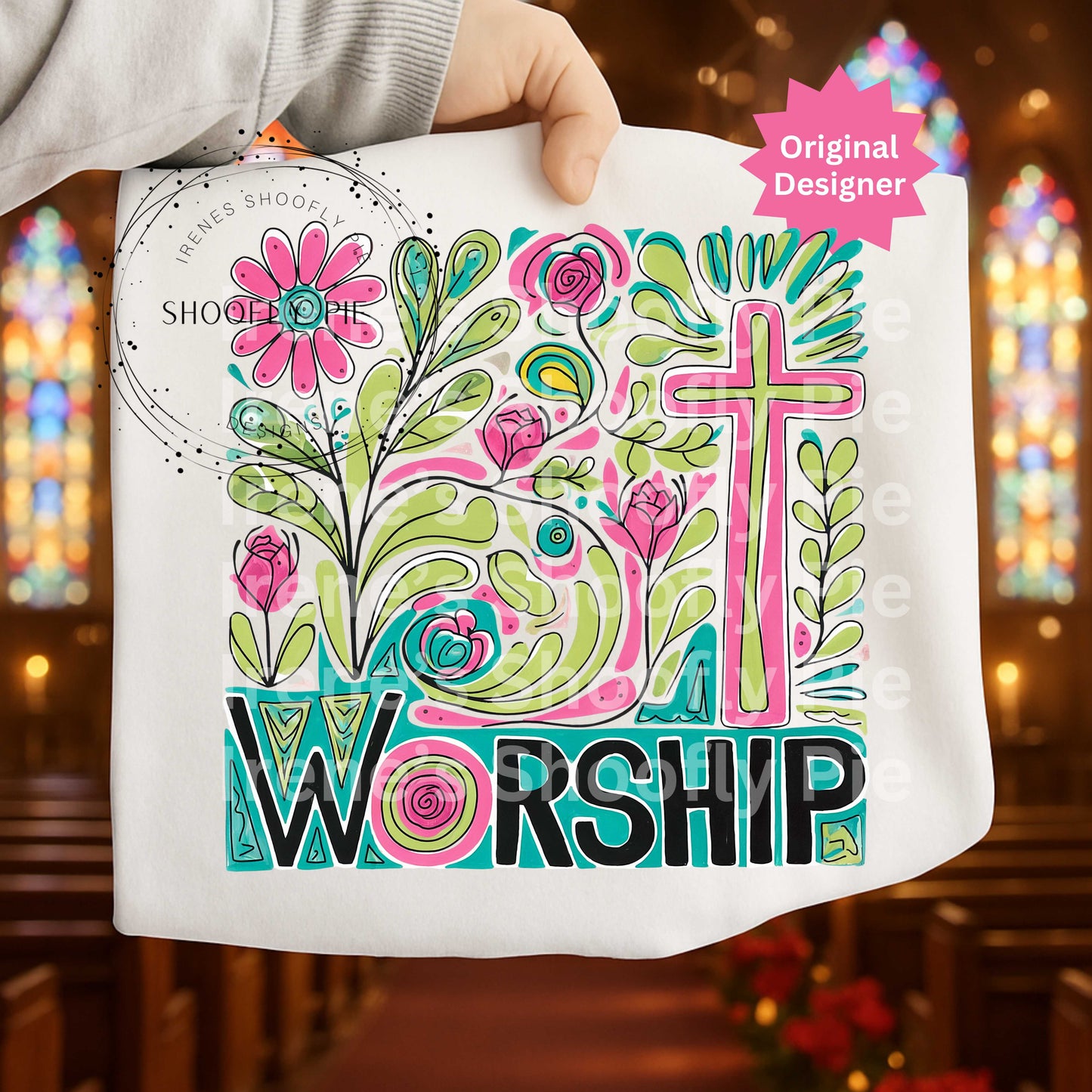 Boho Floral Worship PNG, Coquette Christian Tshirt Png