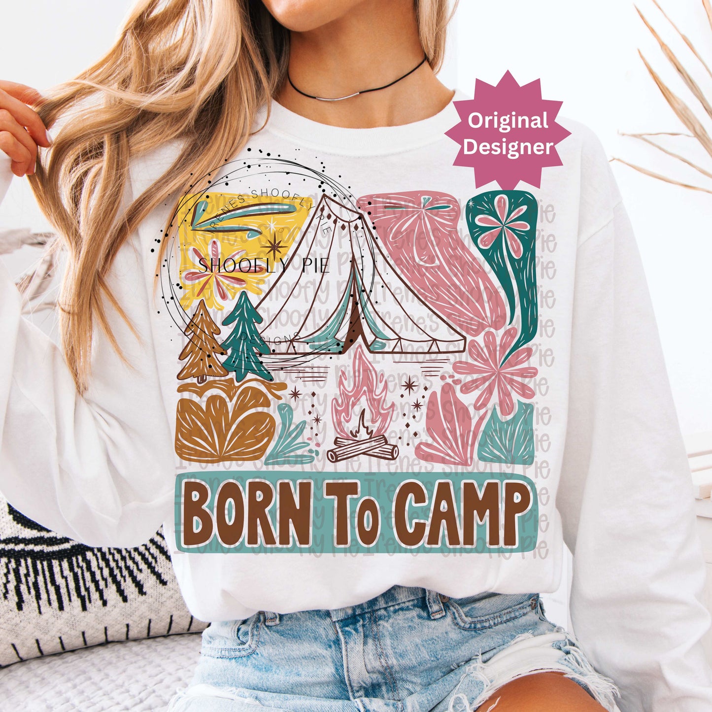Born To Camp PNG