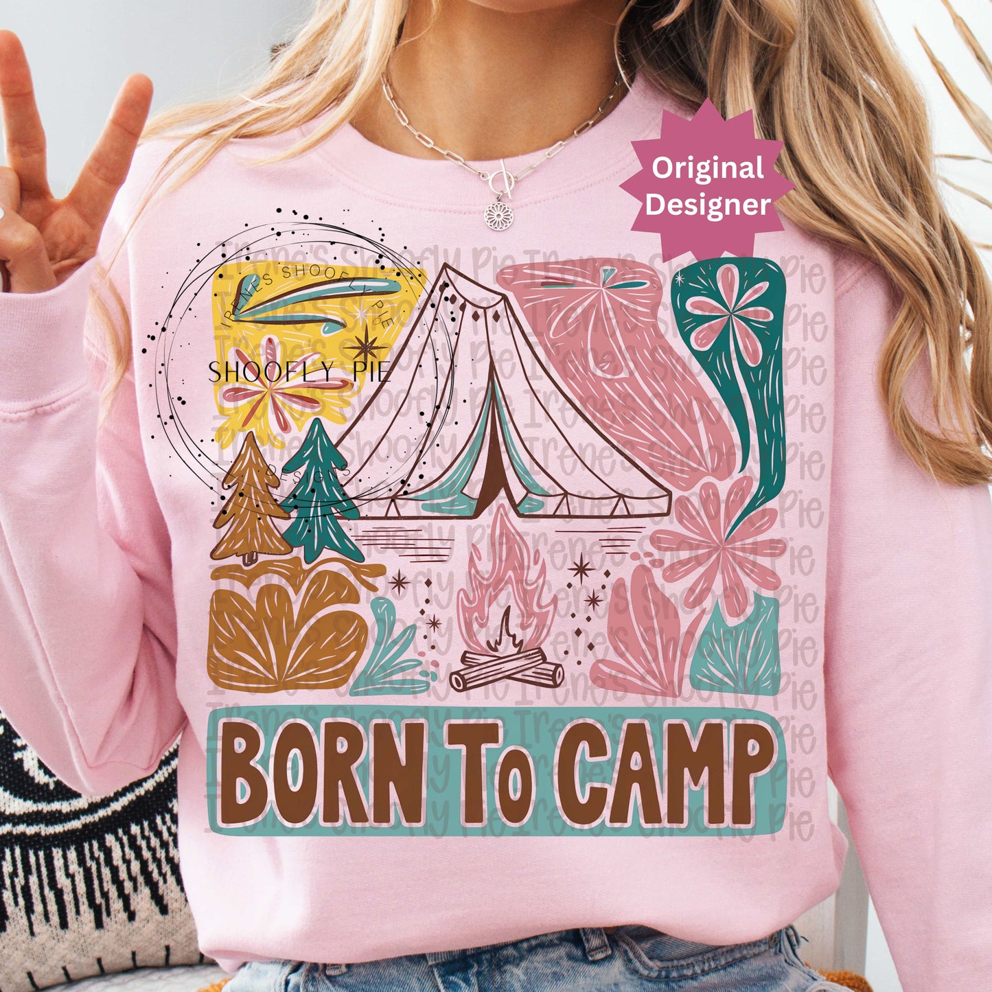 Born To Camp PNG