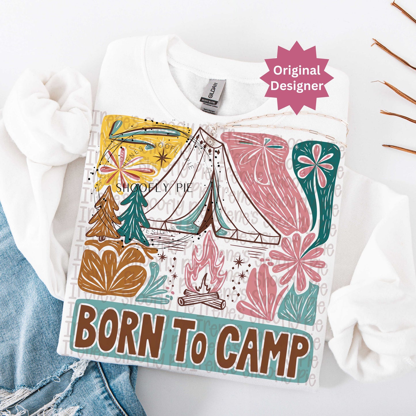 Born To Camp PNG