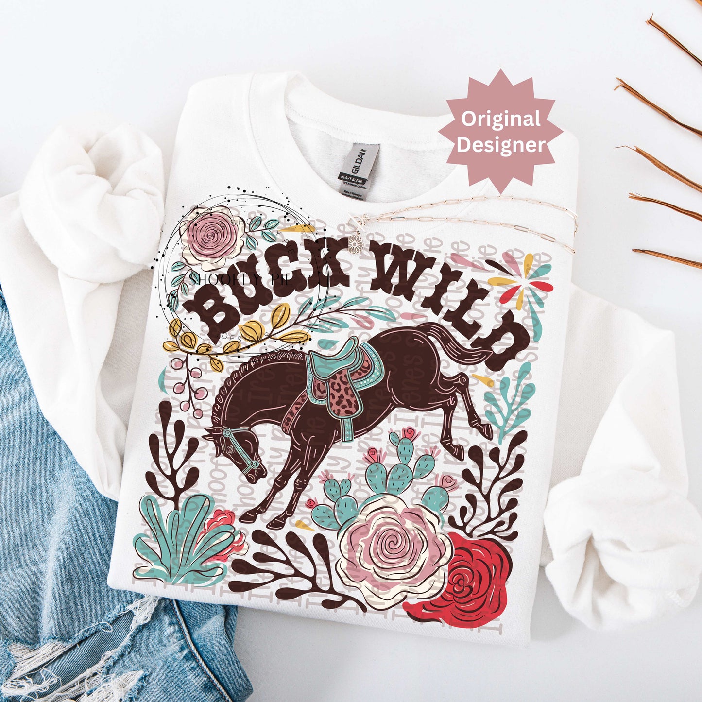 Buck Wild Western Rodeo PNG