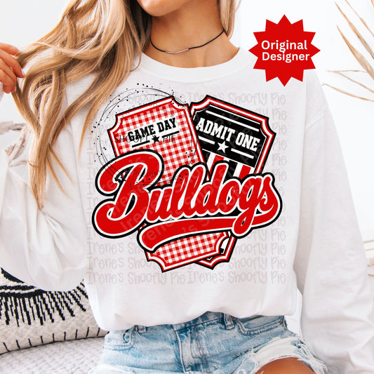 Bulldogs Game Day Tickets PNG