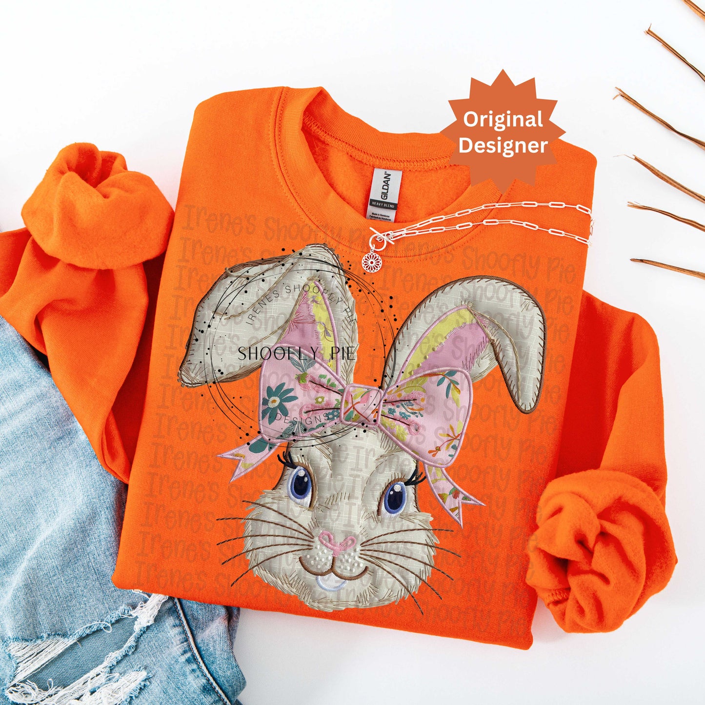Coquette Easter Bunny PNG