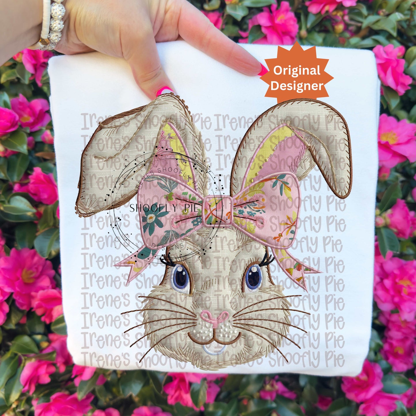 Coquette Easter Bunny PNG