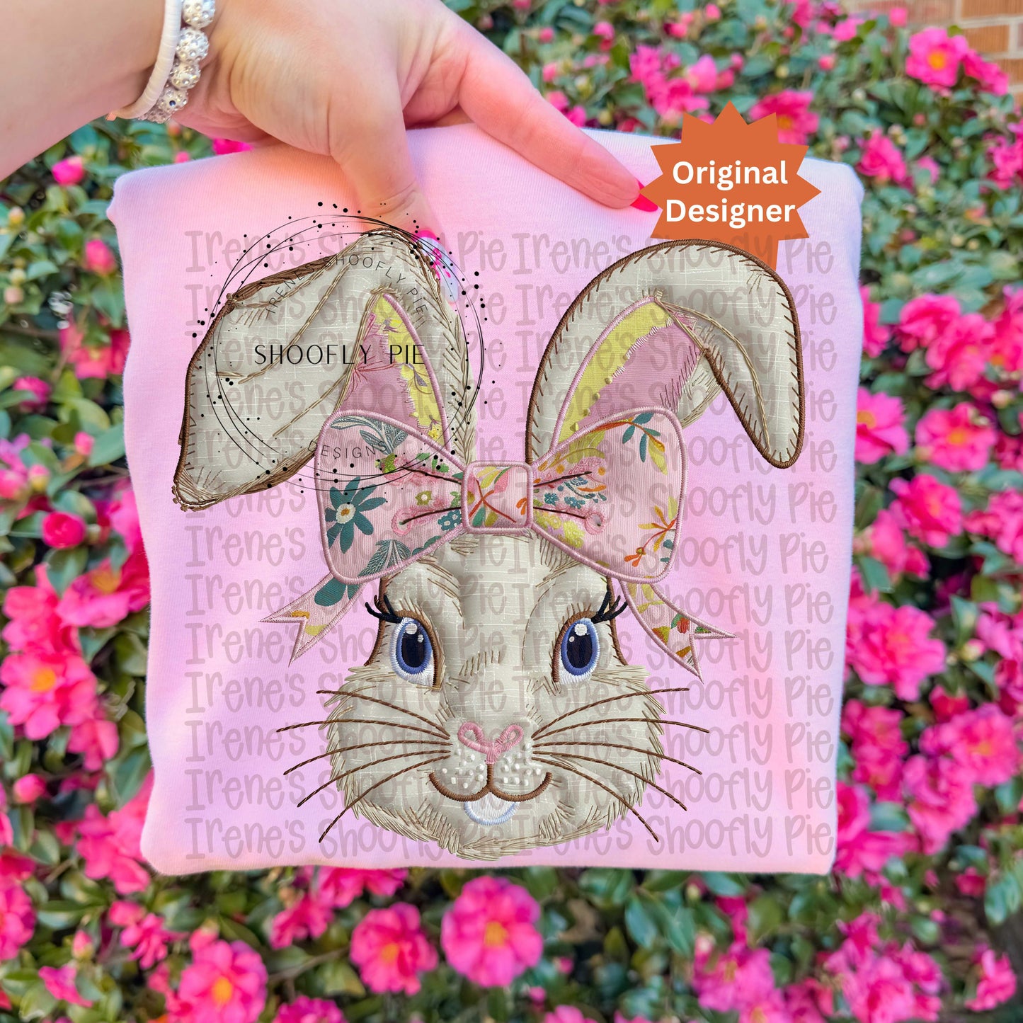 Coquette Easter Bunny PNG