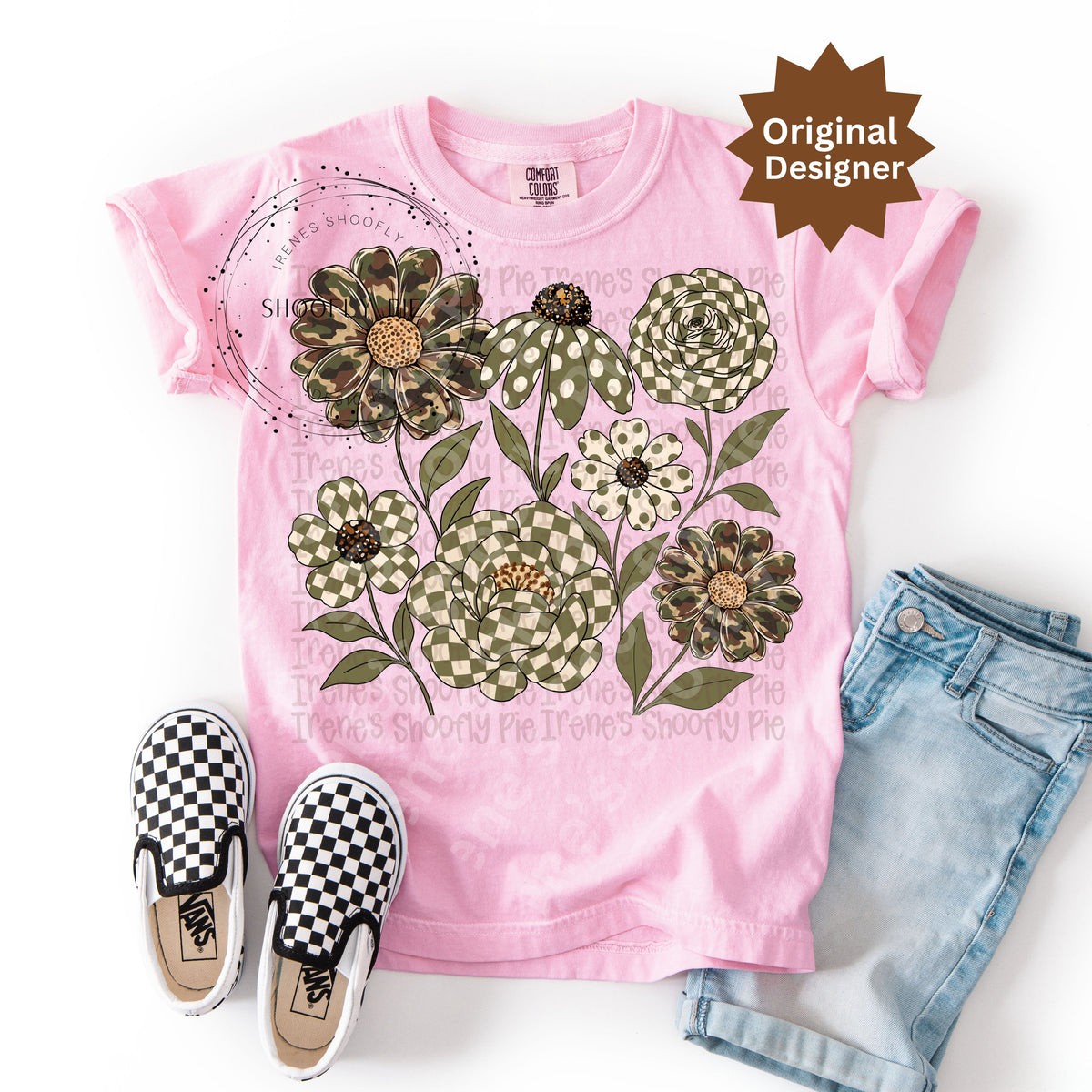 Camo Florals Every Day PNG