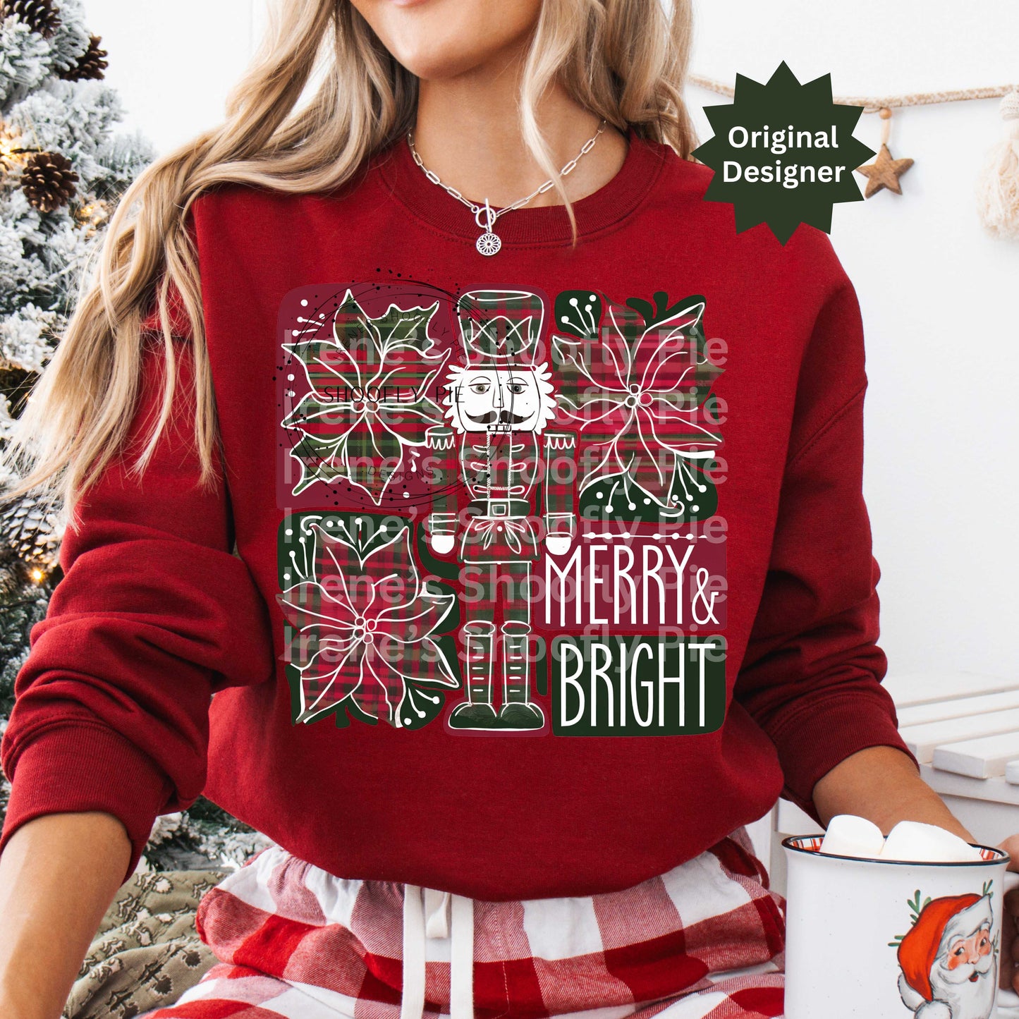 Christmas Plaid Nutcracker Png, Preppy Christmas Png