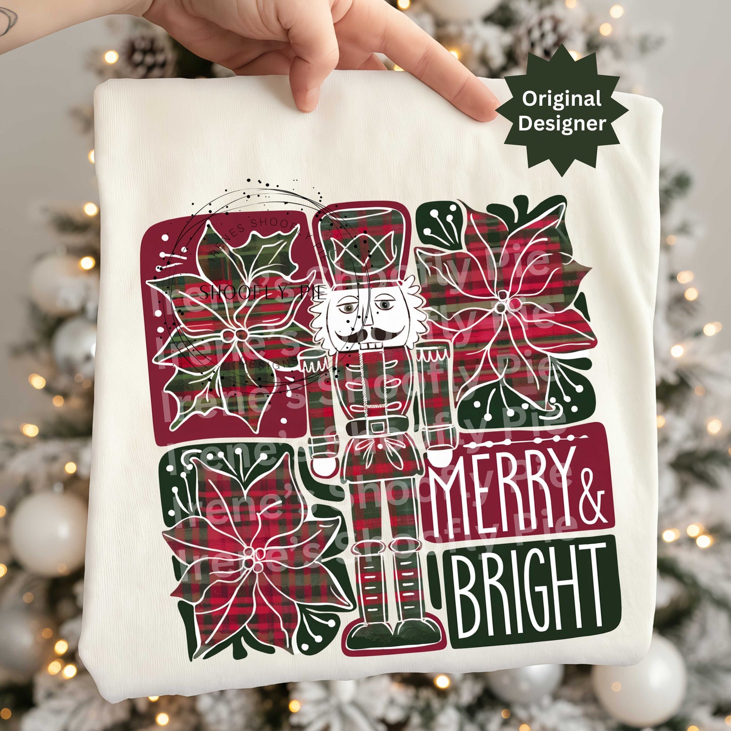 Christmas Plaid Nutcracker Png, Preppy Christmas Png