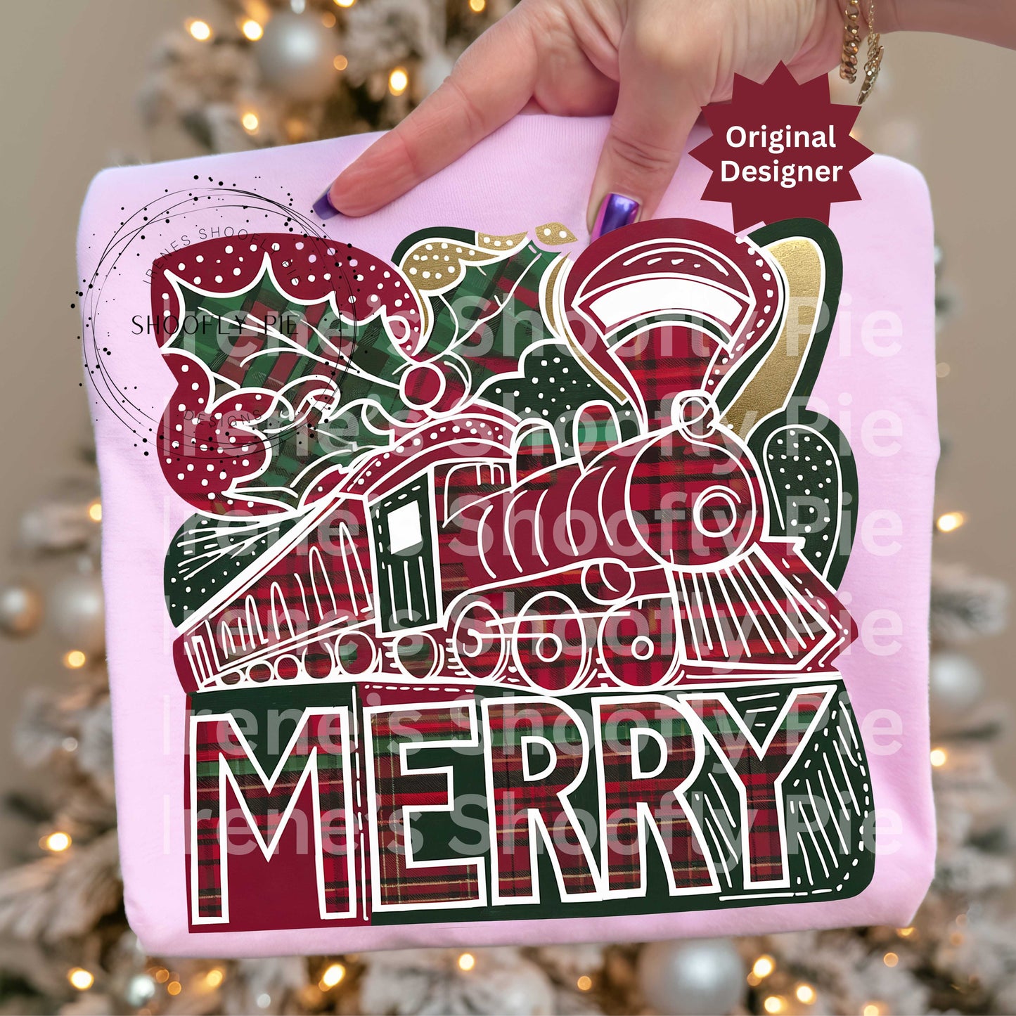 Christmas Train Png. Preppy Christmas Png