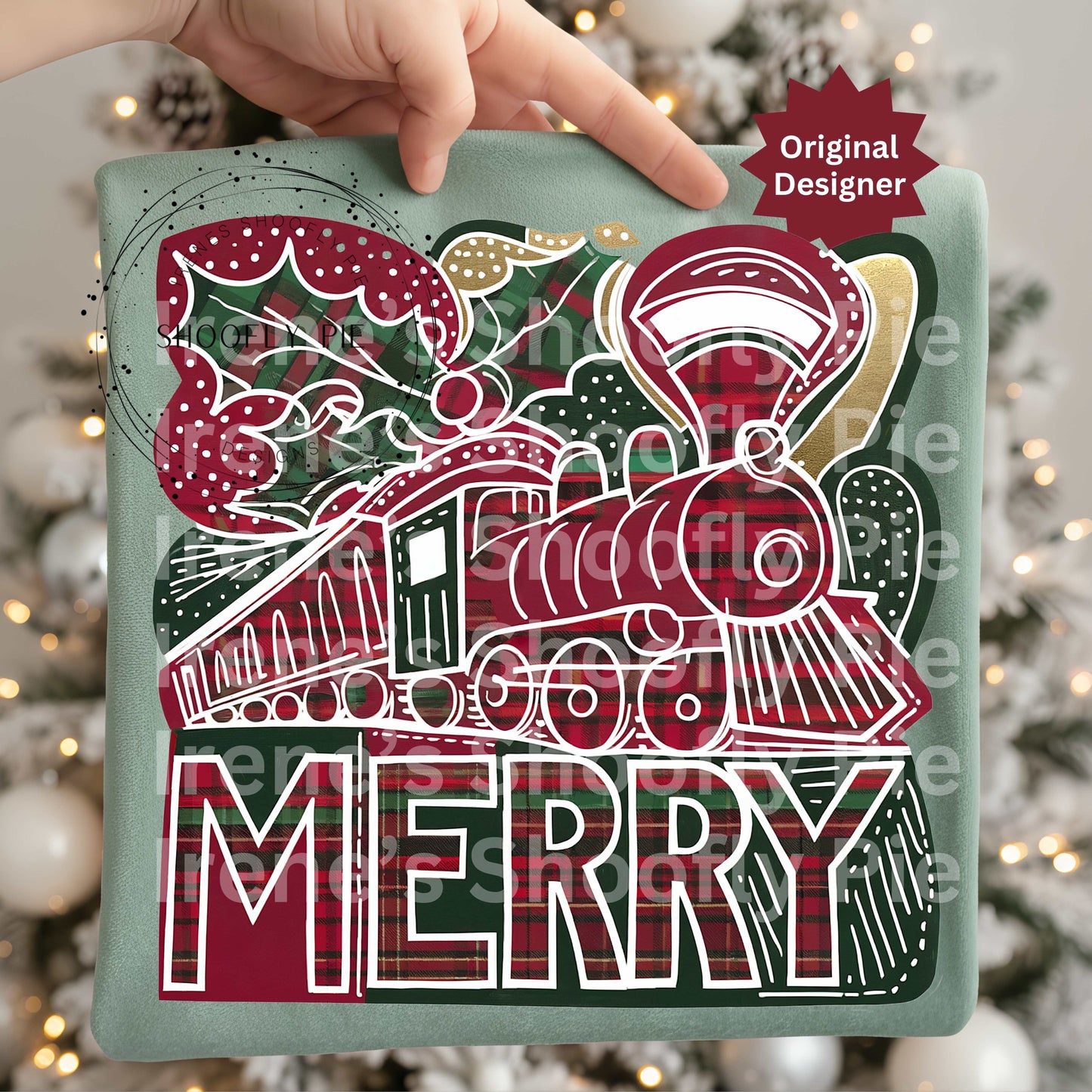 Christmas Train Png. Preppy Christmas Png