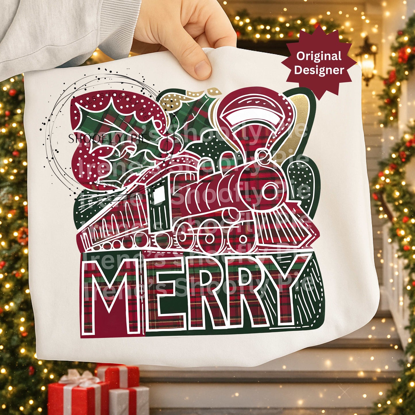 Christmas Train Png. Preppy Christmas Png