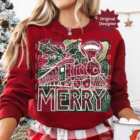 Christmas Train Png. Preppy Christmas Png