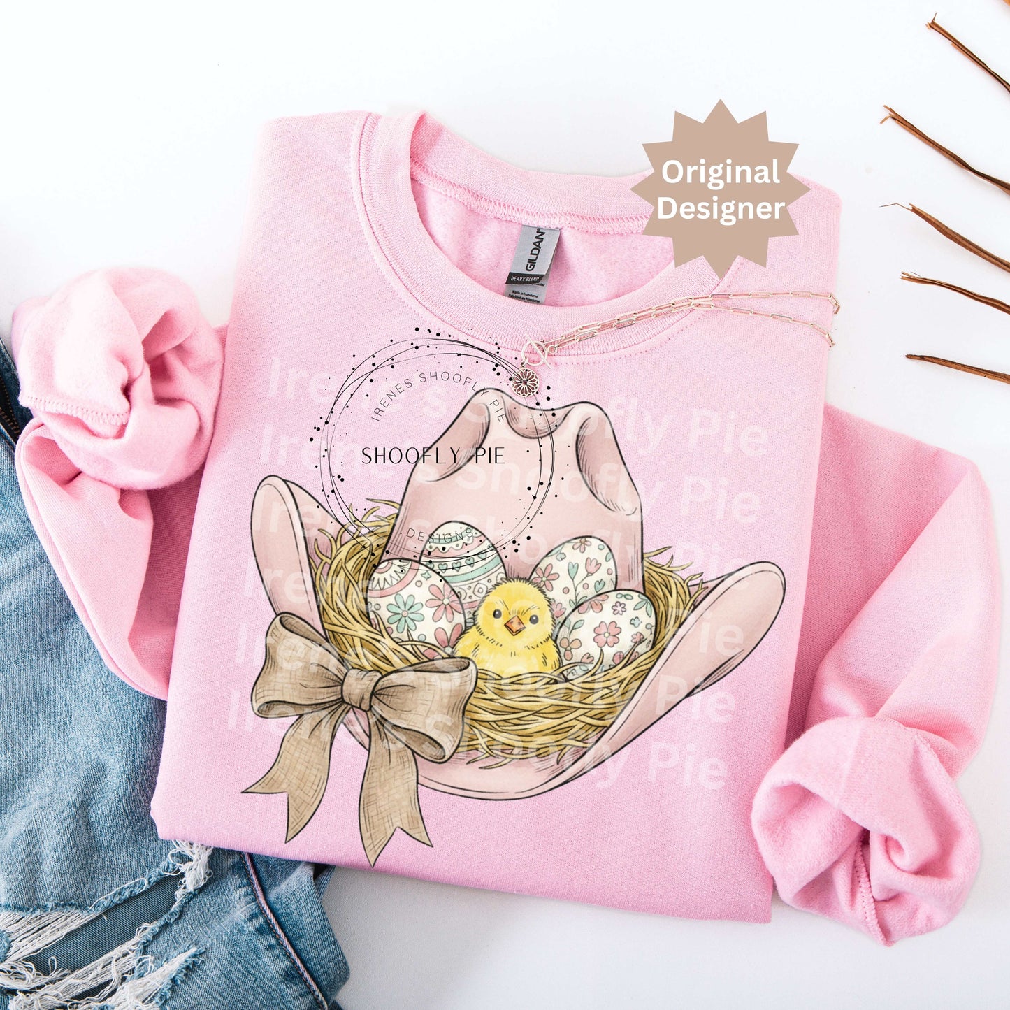 Western Easter Cowboy Hat Easter Basket png