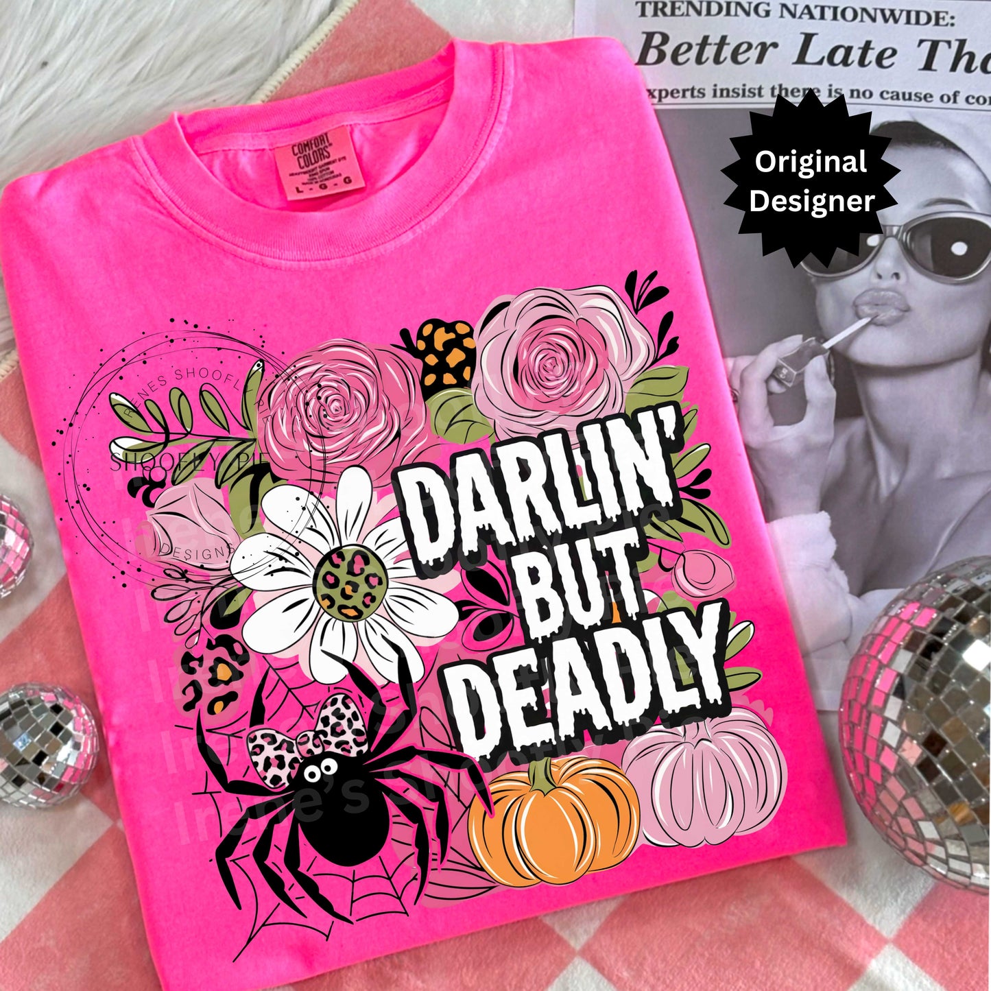 Darlin' But Deadly Halloween PNG