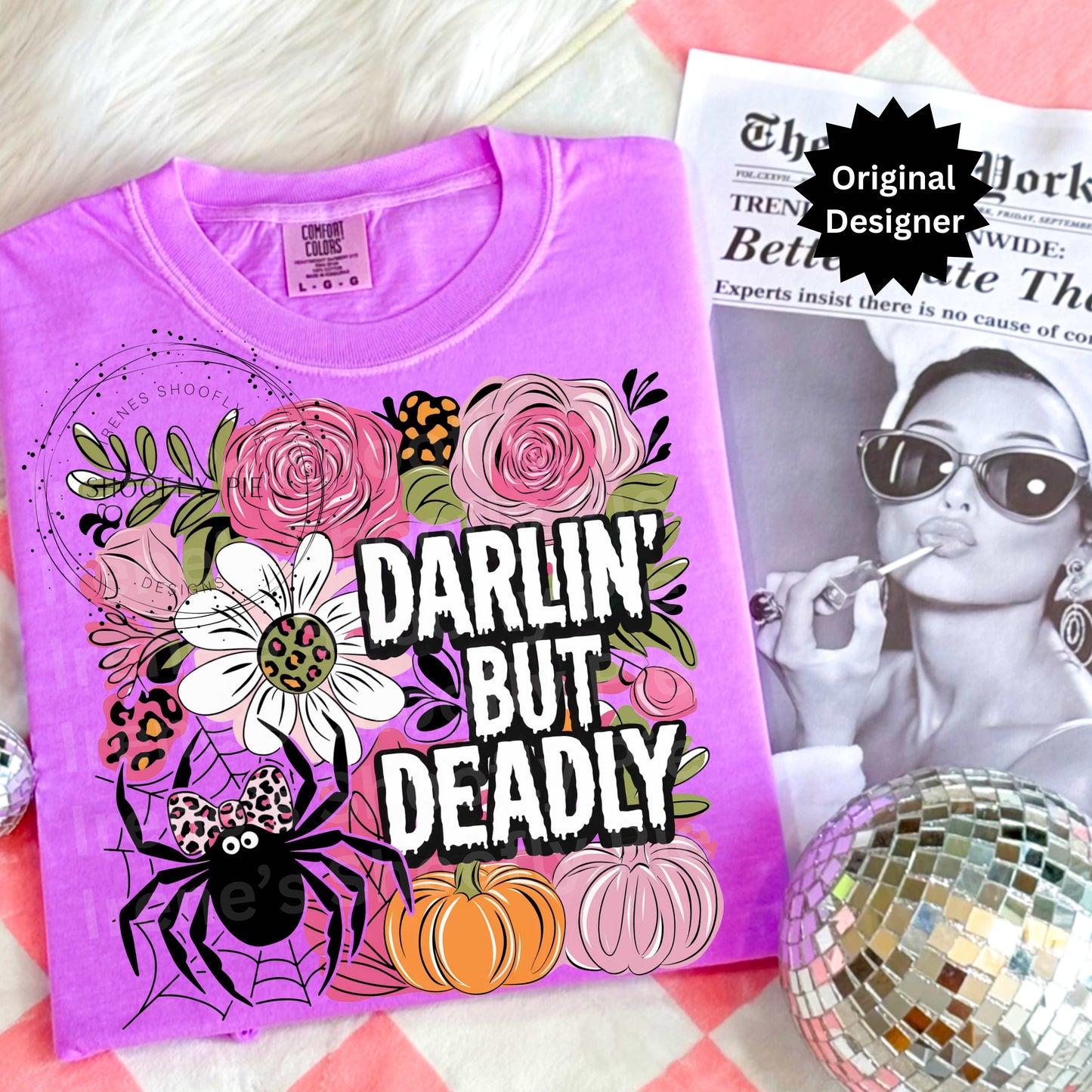 Darlin' But Deadly Halloween PNG