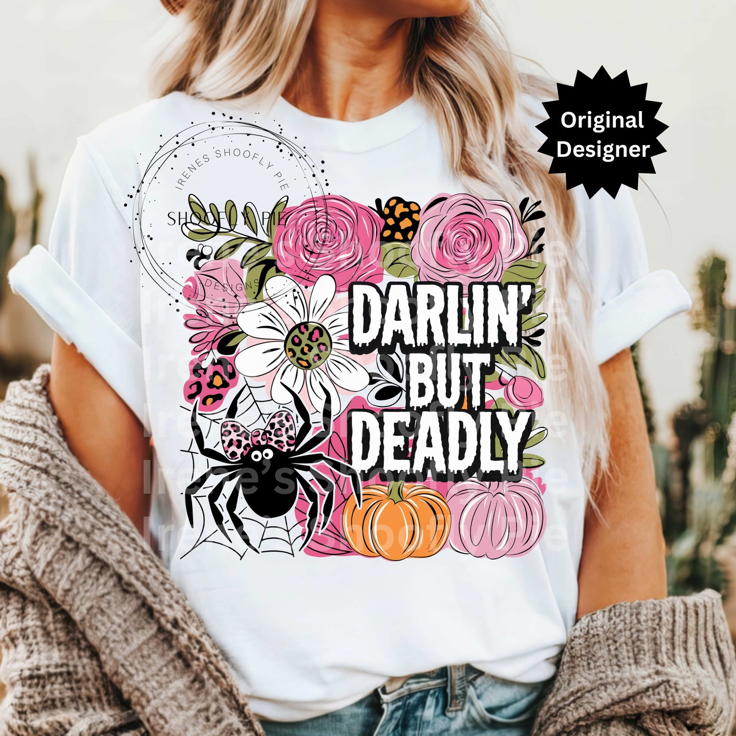 Darlin' But Deadly Halloween PNG