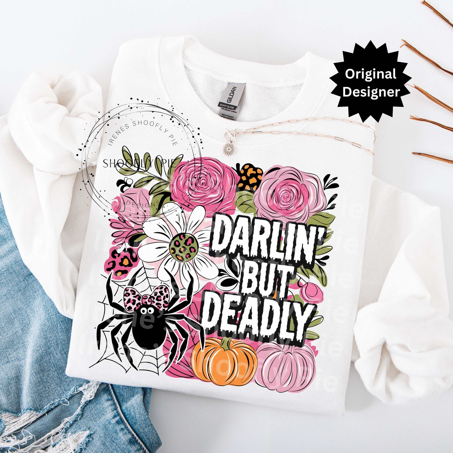 Darlin' But Deadly Halloween PNG