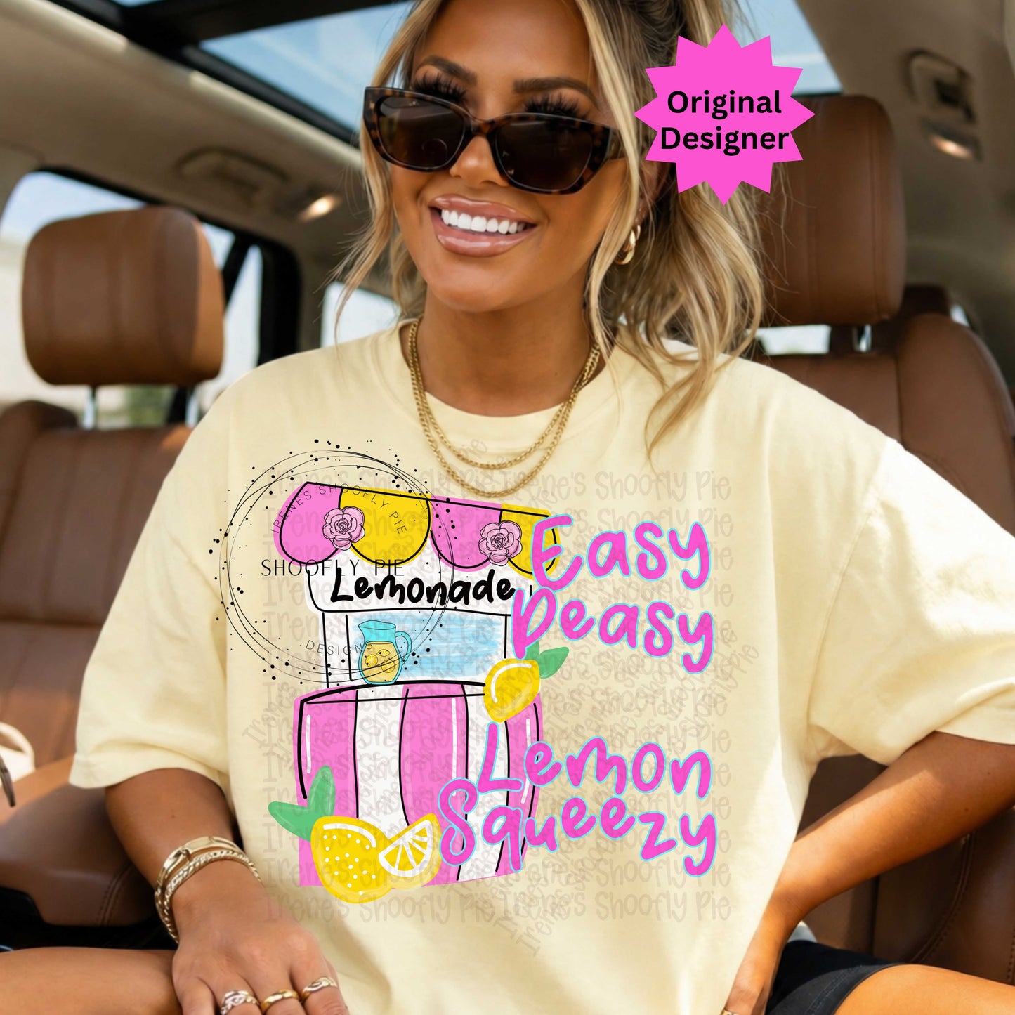 Easy Squeezy Lemon Squeezy Lemonade Stand PNG