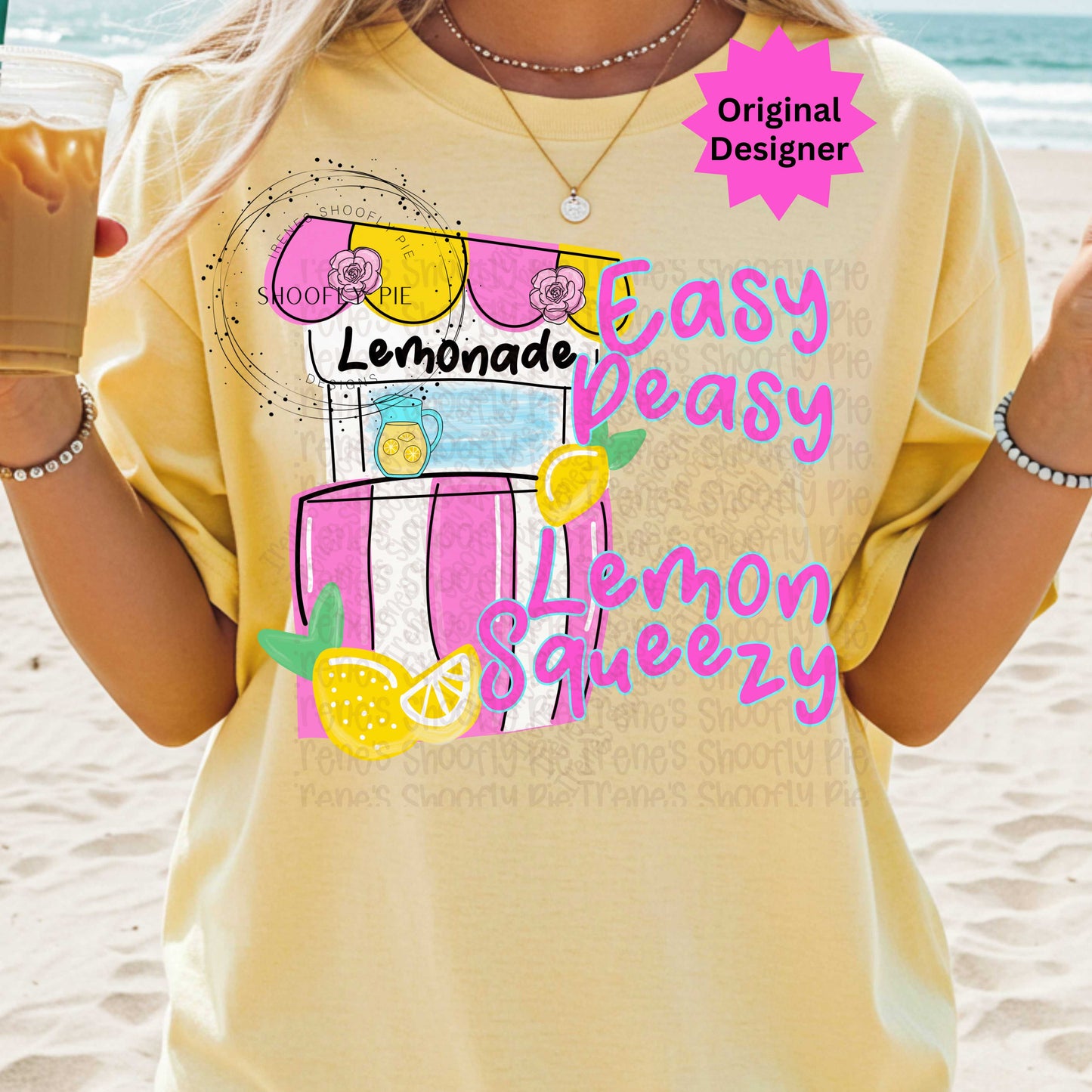 Easy Squeezy Lemon Squeezy Lemonade Stand PNG