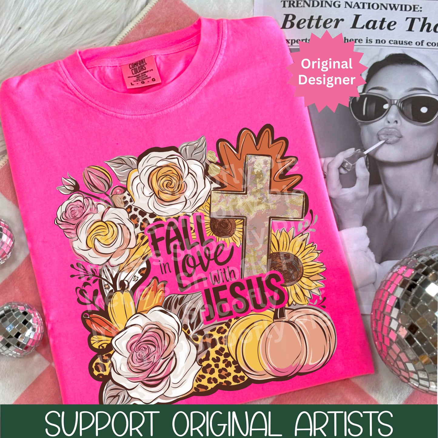 Fall In Love With Jesus PNG - Fall Christian PNG