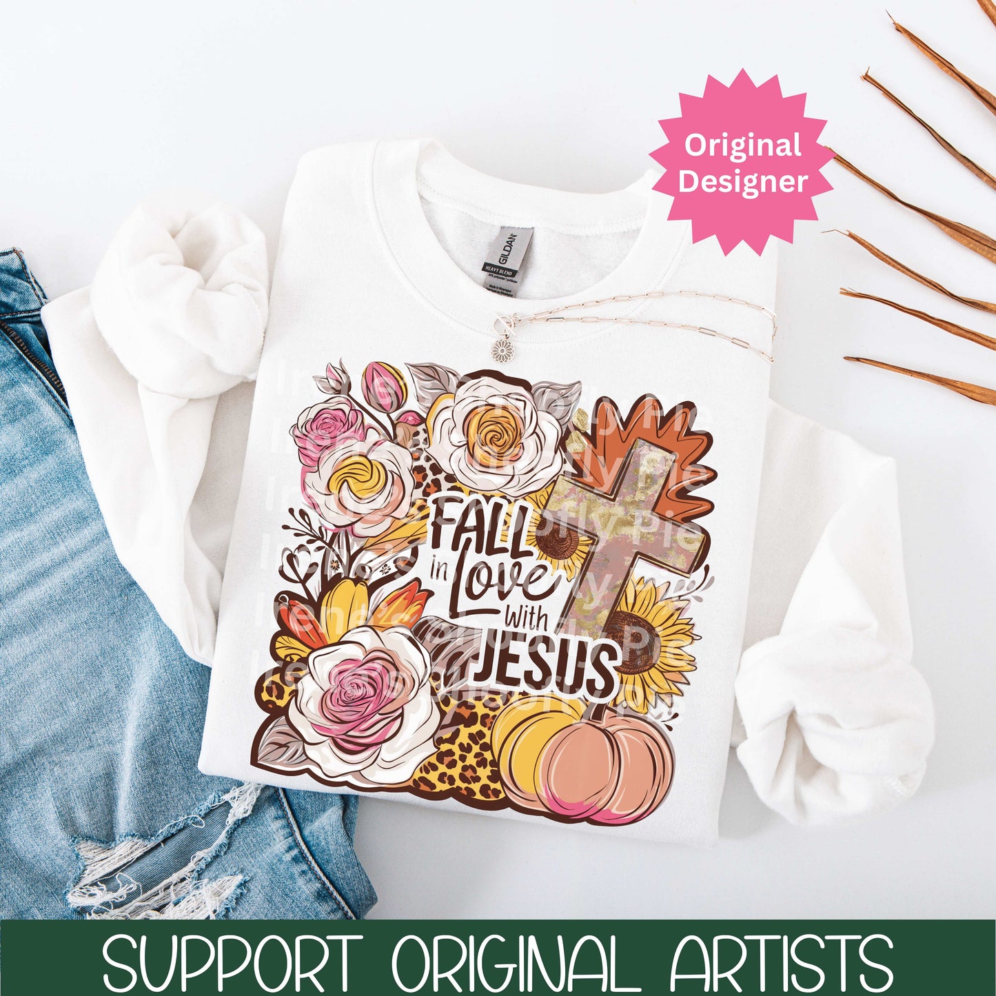 Fall In Love With Jesus PNG - Fall Christian PNG