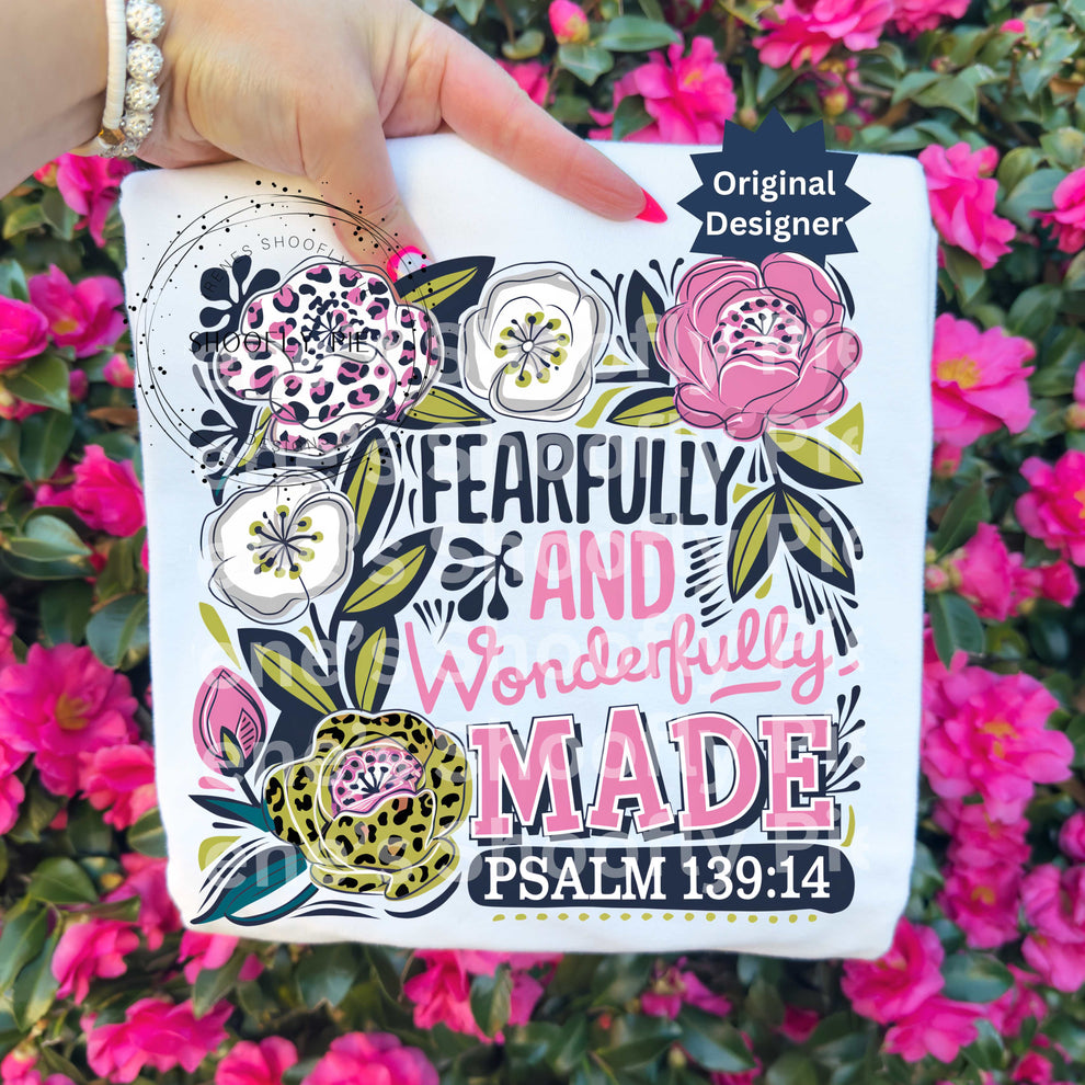Fearfully And Wonderfully Made Christian PNG – Irene's Shoofly Pie Designs