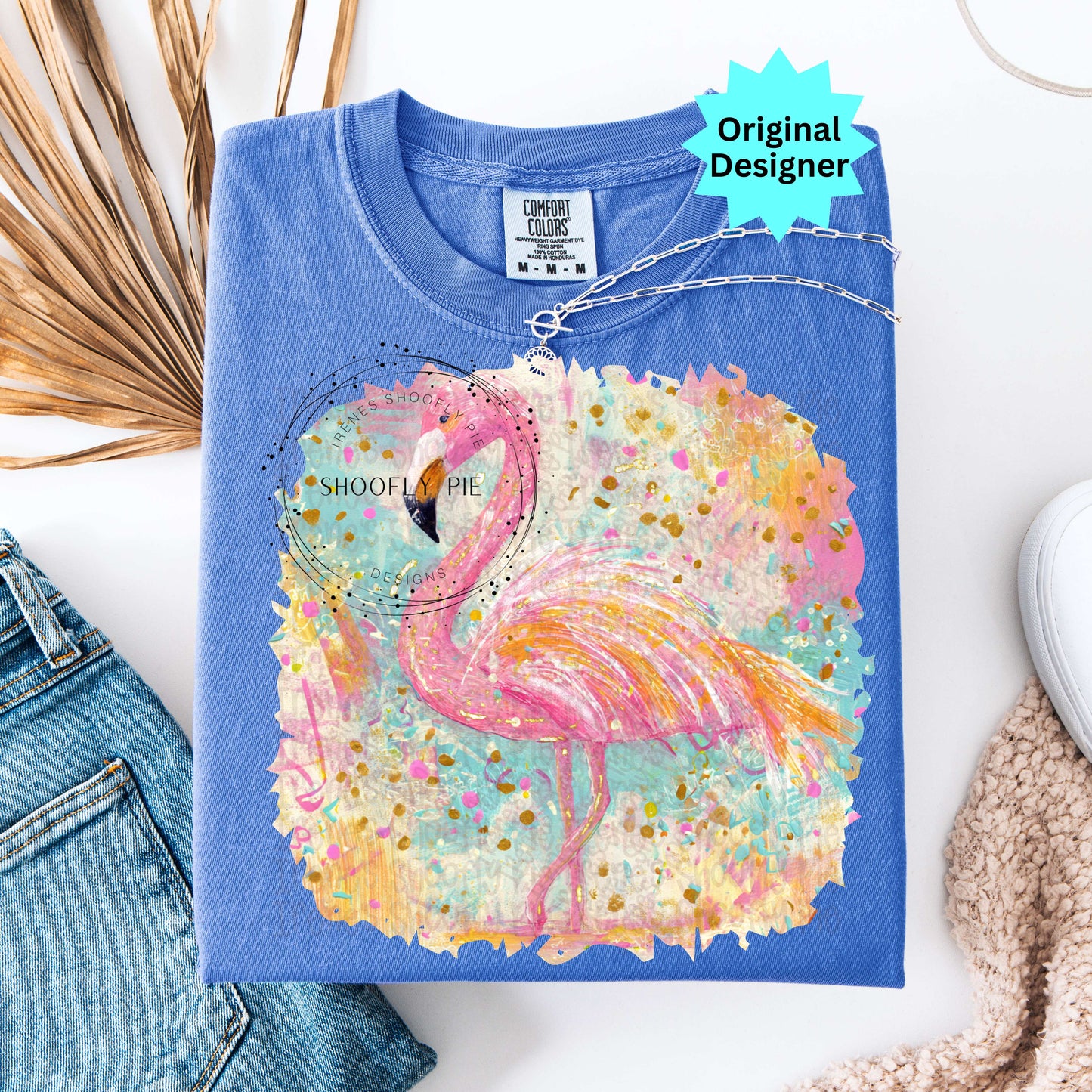 Hand Painted Flamingo PNG