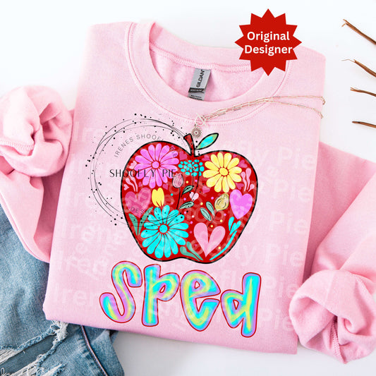 Floral Special Education Teacher PNG