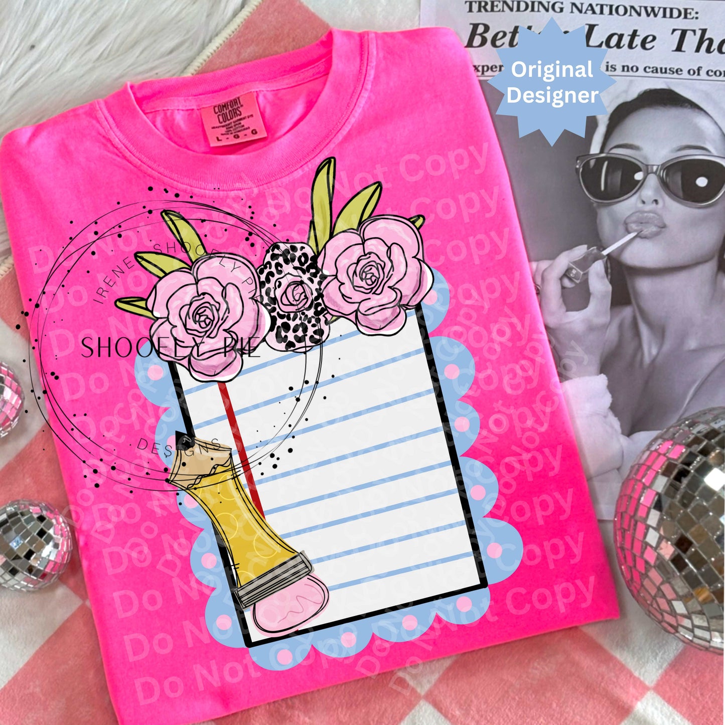Back To School Floral School Notebook PNG