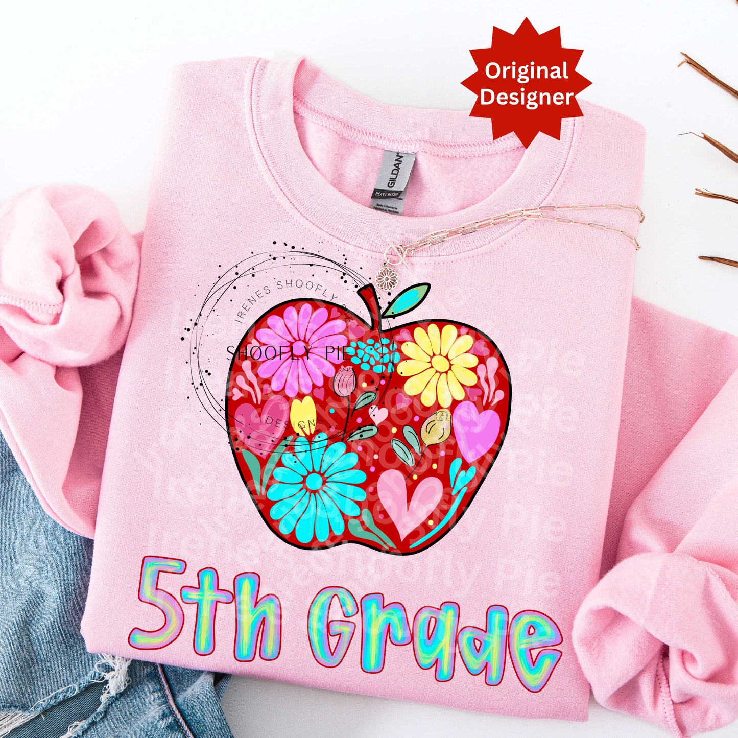 Floral Back To School T-shirt PNG Bundle