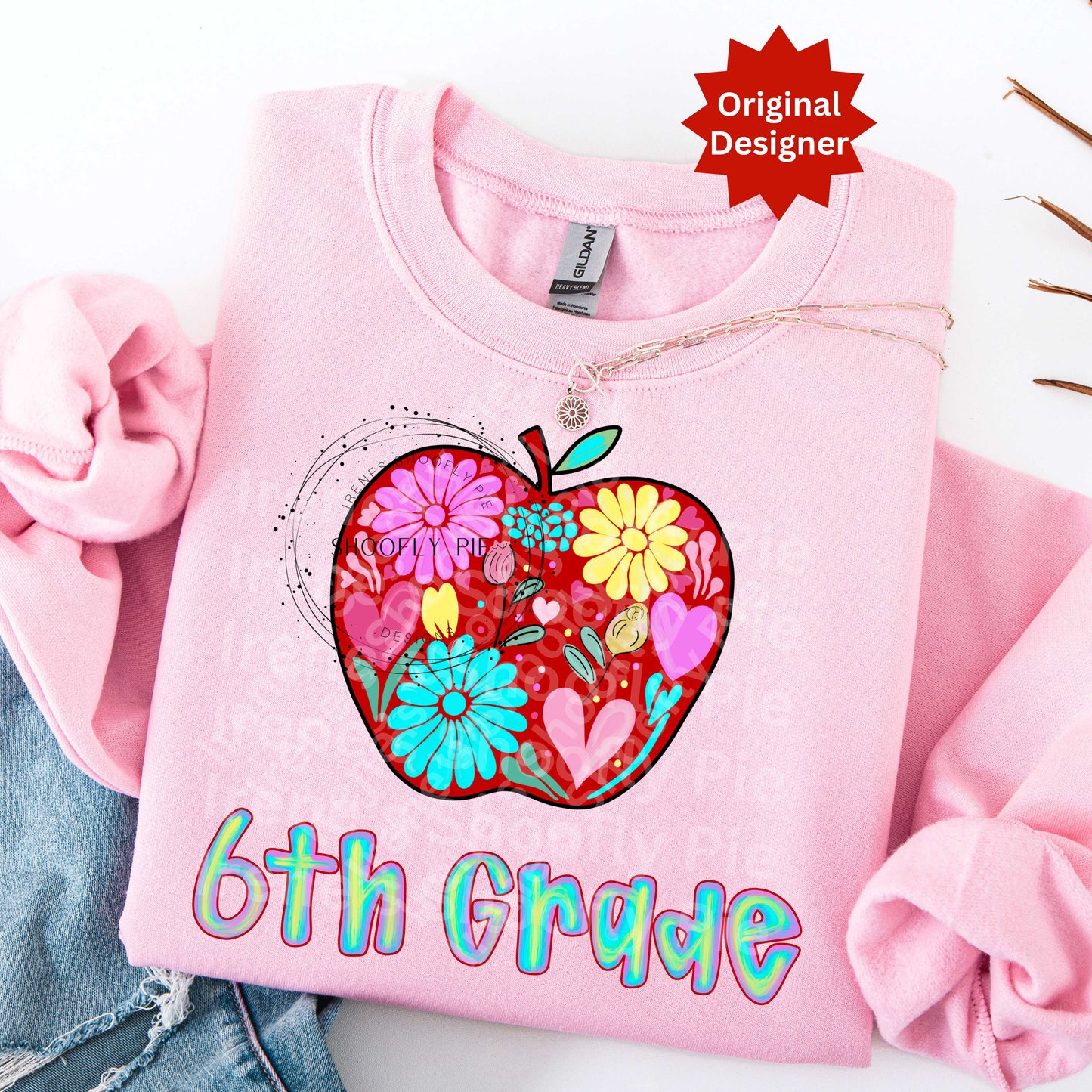 Floral Back To School T-shirt PNG Bundle