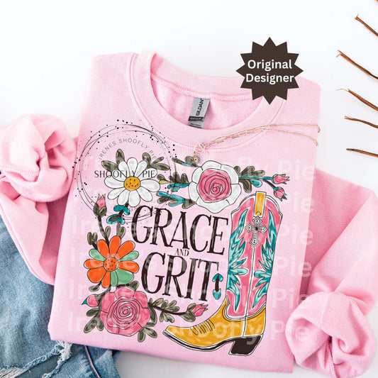 Christian Western Grace and Grit PNG