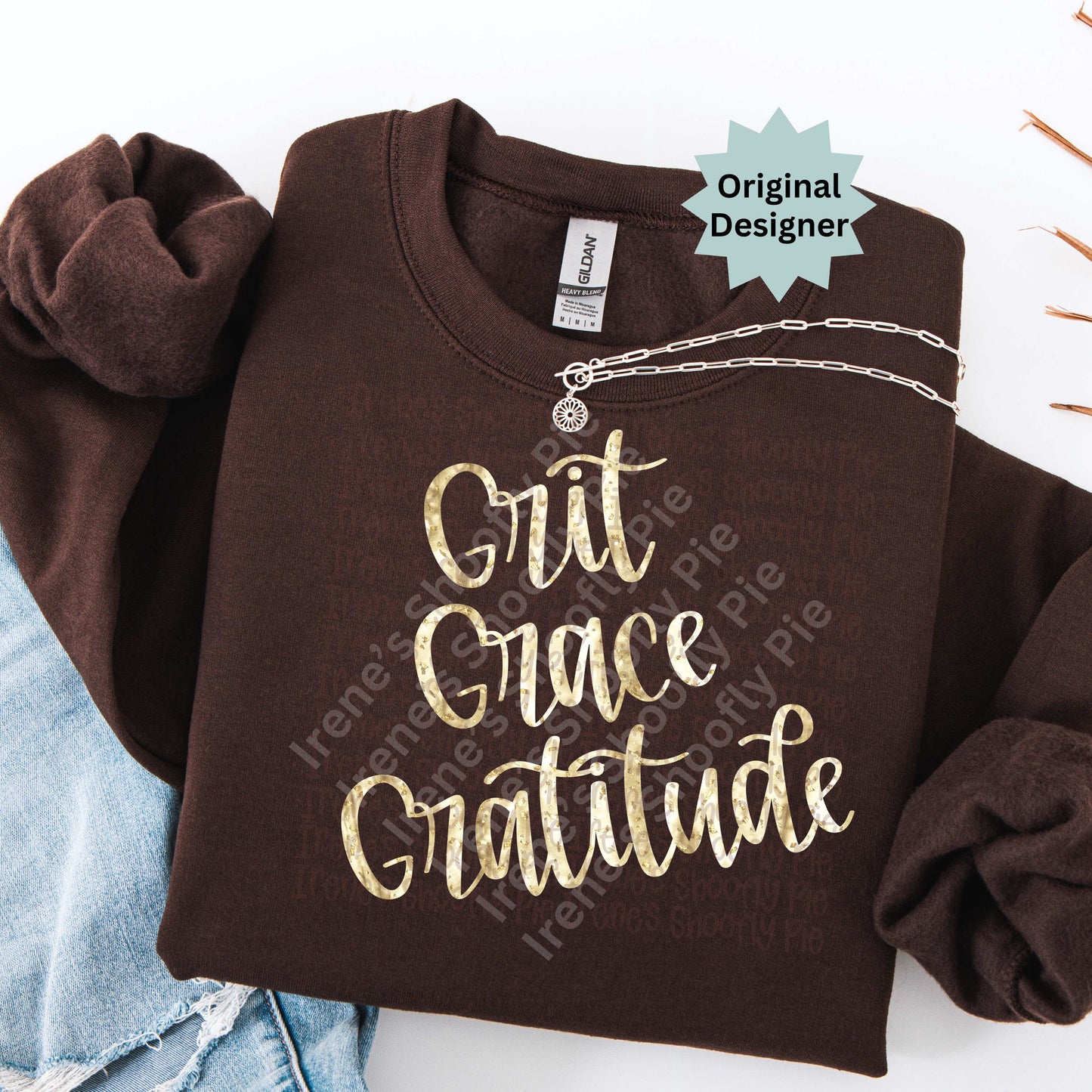 Grace Grit Gratitude t-shirt PNG