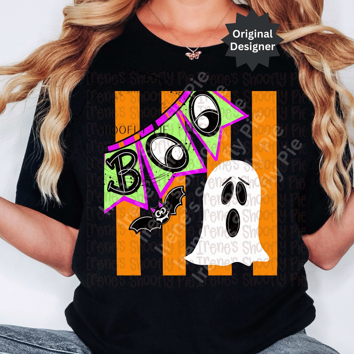 Preppy Halloween Boo PNG