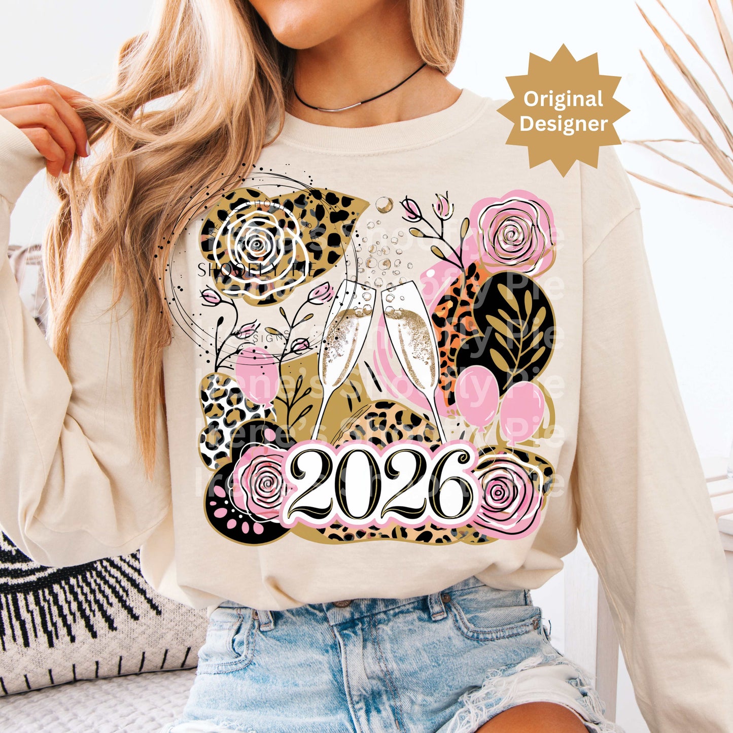 Happy New Year 2026 PNG, Coquette New Year Png