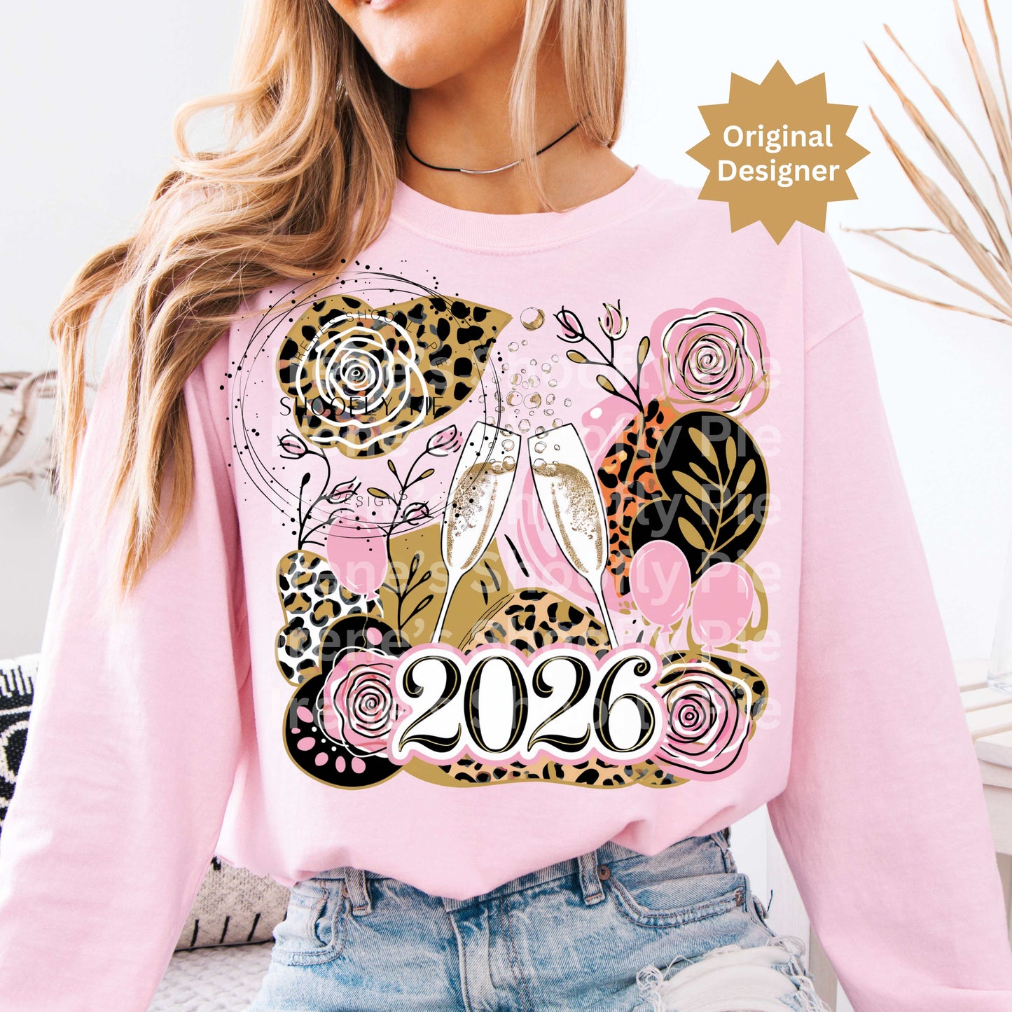 Happy New Year 2026 PNG, Coquette New Year Png