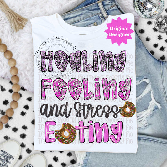 Funny Healing Feeling and Stress Eating PNG