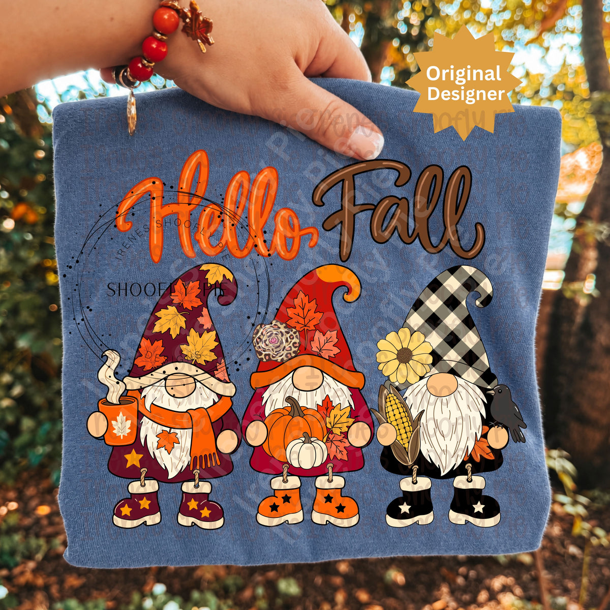 Autumn Hello Fall Gnomes PNG